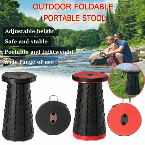 Portable Retractable Folding Stool for Indoor Outdoors Camping BBQ
